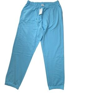 Year of Ours Blue Cotton Joggers Sweatpants XL/2XL Curve YOO-FA-007 NEW